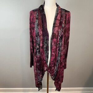 Soft Surroundings Ballia Topper Cardigan Size Large Whimsigoth Vamp Duster